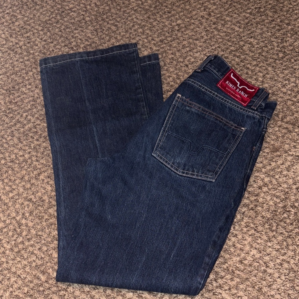 MENS kimes Ranch Relaxed Fit Dark Blue Jeans